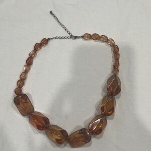 Elegant Brown Beaded Necklace